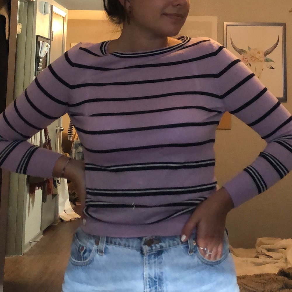 purple sweater!